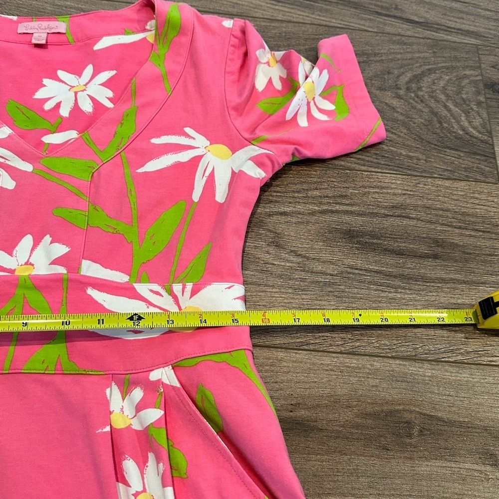 Lilly Pulitzer Talulah Pink and White Dress Size Medium - Picture 6 of 7